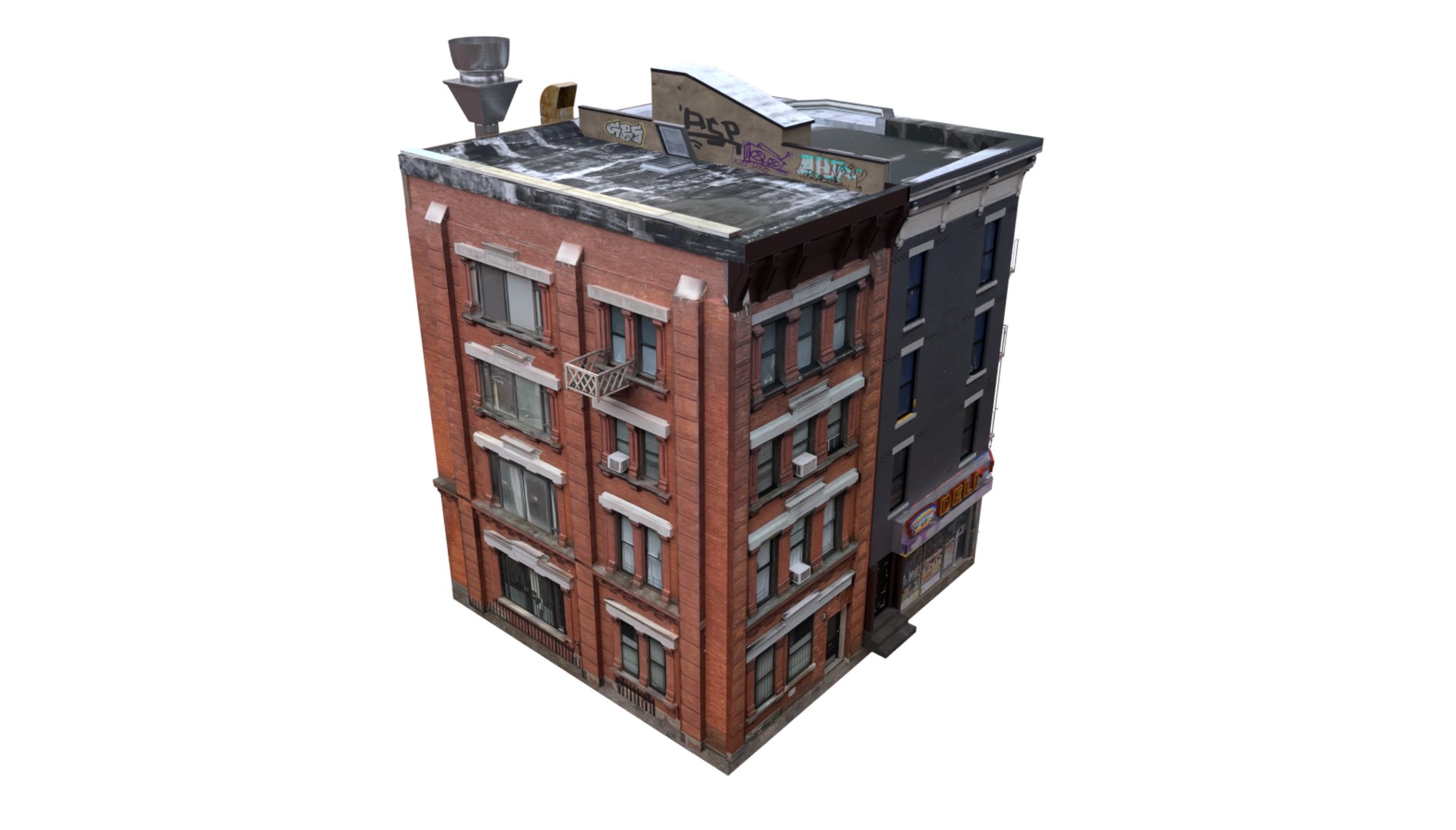 Brooklyn Corner Deli 01 3D Model - TurboSquid 2490561