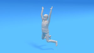 kid jumping 3D