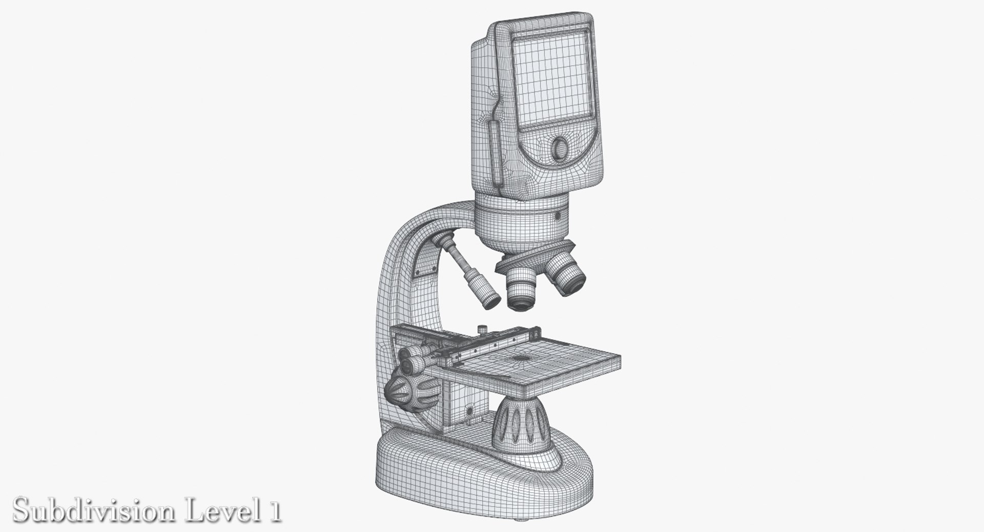 3d Model Digital Microscope Micro