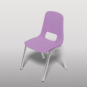Modern Purple Stacking Chair