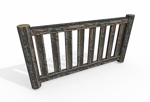 wooden fence model