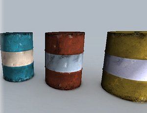 free barrel 3d model
