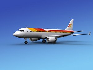 3d model airline airbus