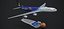 MODELO DE PLANTA DE OFICINA DEL AIRBUS A340-300 ANSETT SYDNEY 2000