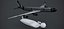 MODELO DE PLANTA DE OFICINA DEL AIRBUS A340-300 ANSETT SYDNEY 2000