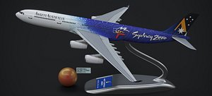 3D AIRBUS A340-300 OFFICE FLOOR MODEL ANSETT SYDNEY 2000