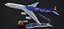 MODELO DE PLANTA DE OFICINA DEL AIRBUS A340-300 ANSETT SYDNEY 2000