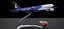 MODELO DE PLANTA DE OFICINA DEL AIRBUS A340-300 ANSETT SYDNEY 2000