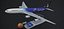 MODELO DE PLANTA DE OFICINA DEL AIRBUS A340-300 ANSETT SYDNEY 2000