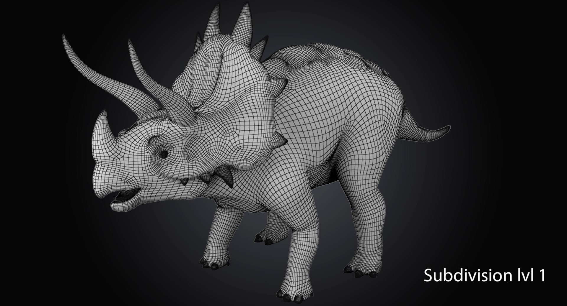 Dinosaur Triceratops Cartoon 3d Max