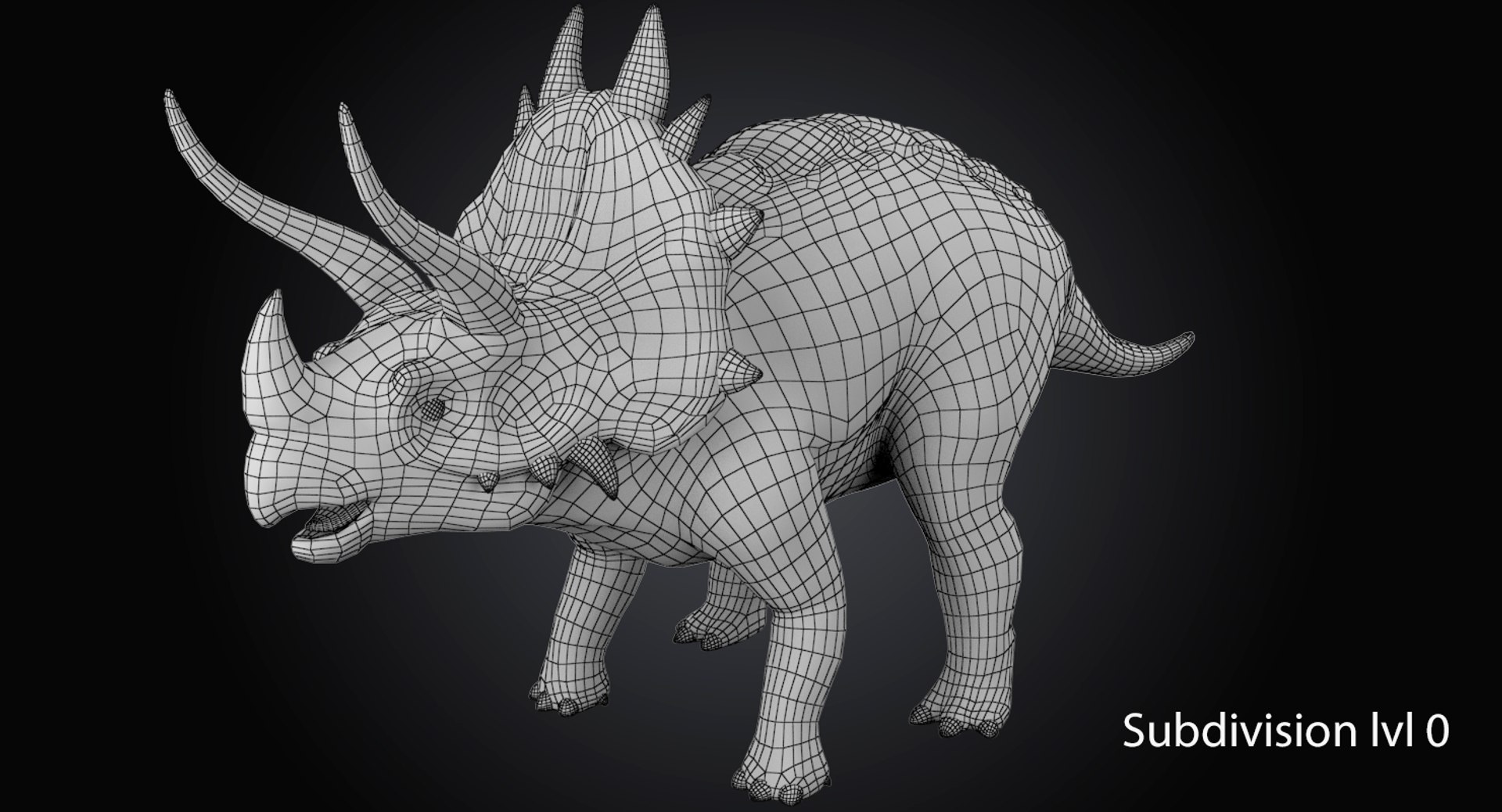 Dinosaur Triceratops Cartoon 3d Max