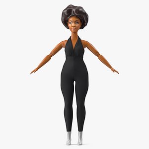 Barbie Looks Doll Dressed Elle GTD91 Rigged for Maya