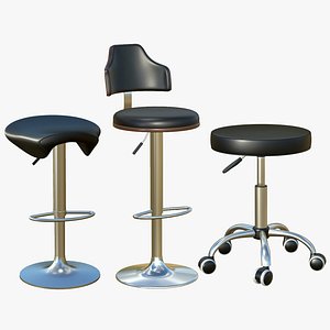 Bar Stool Chair V42 3D model