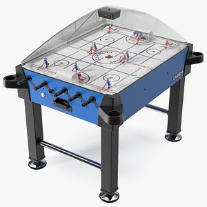 3D Carrom Signature Stick Hockey Table Rigged model