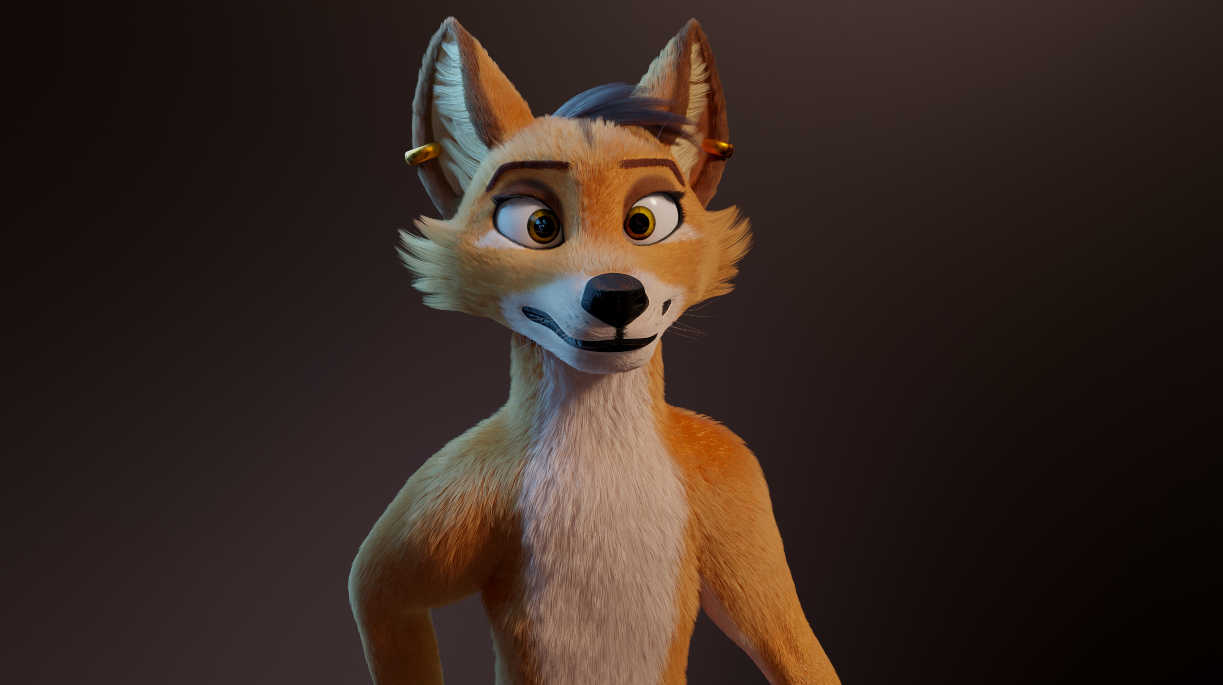 Zoe Anthro Fox 3D model - TurboSquid 1792099