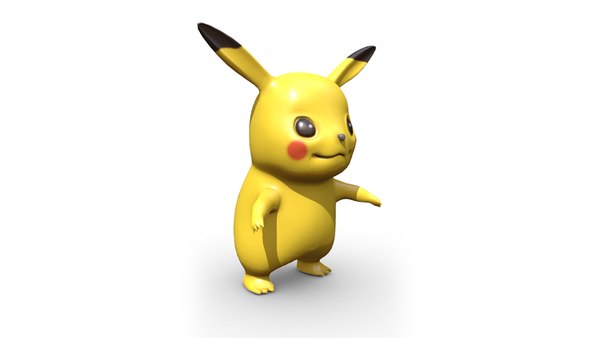 Personagem de desenho animado Pikachu Modelo 3D - TurboSquid 2076940