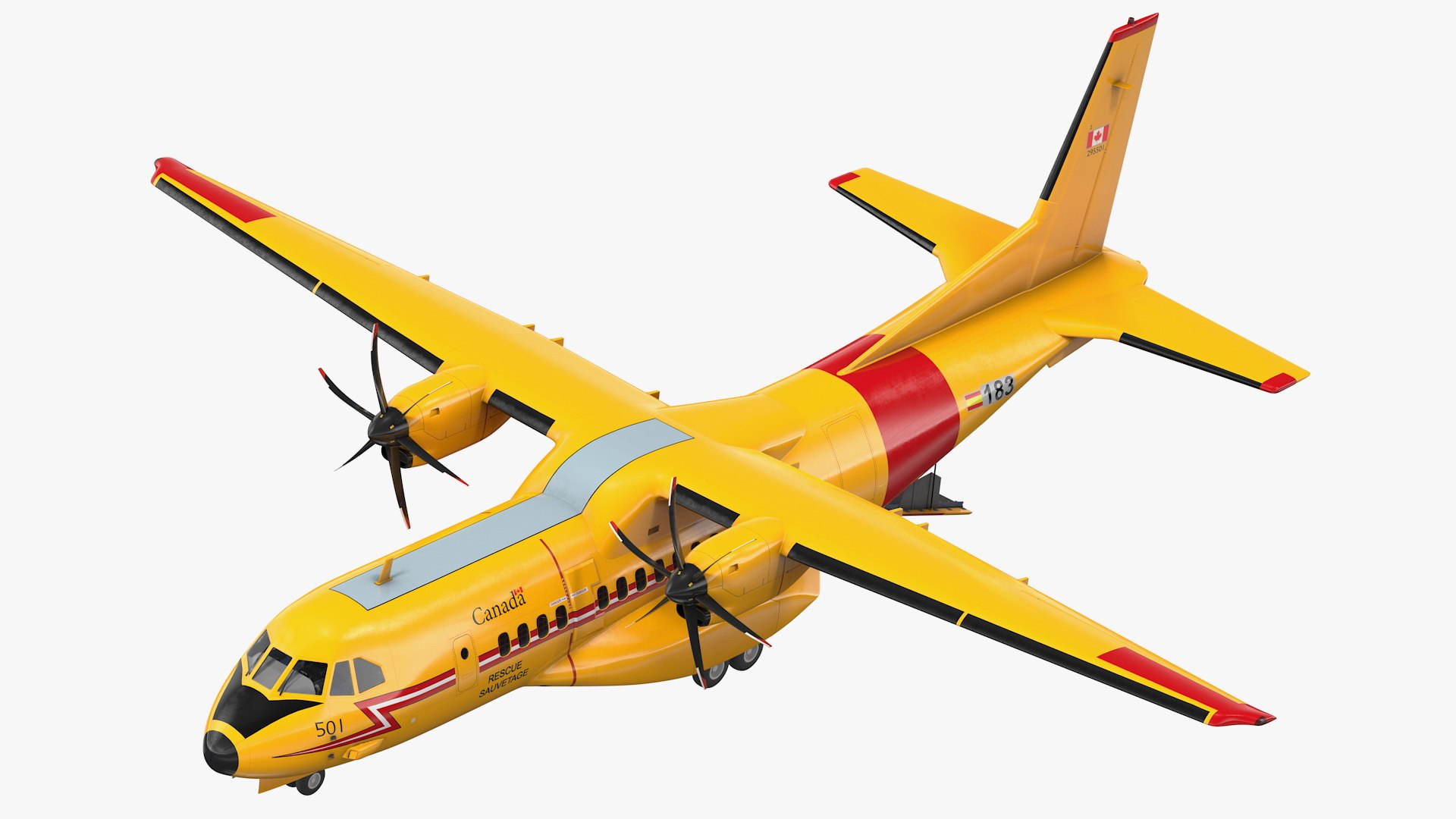 RCAF Airbus C295 FWSAR Aircraft 3D model preview