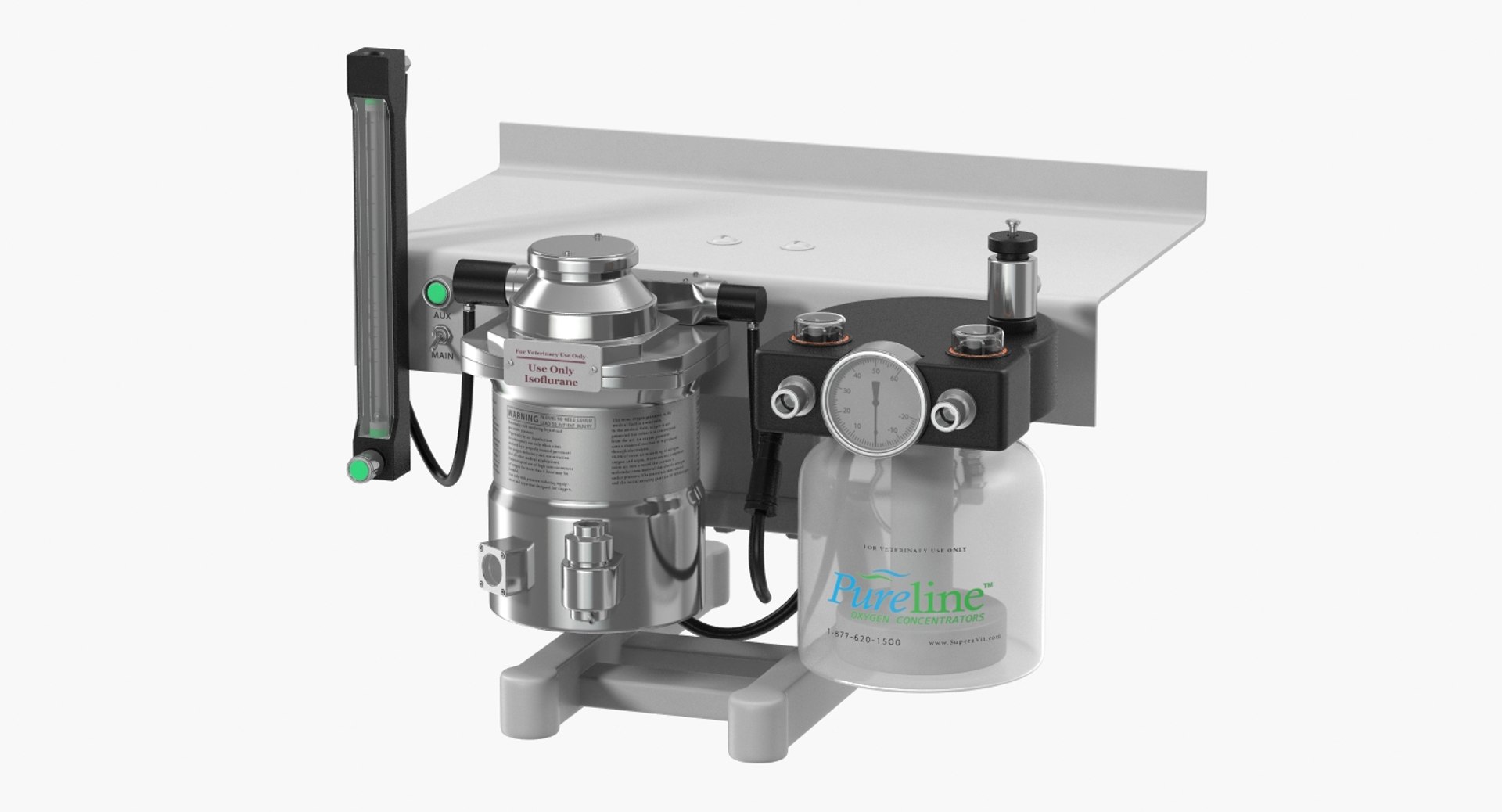 Small Animal Anesthesia Workstation 3D Model 3D model preview