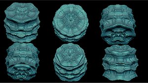 3D 15 fractal cylinder 3D print model