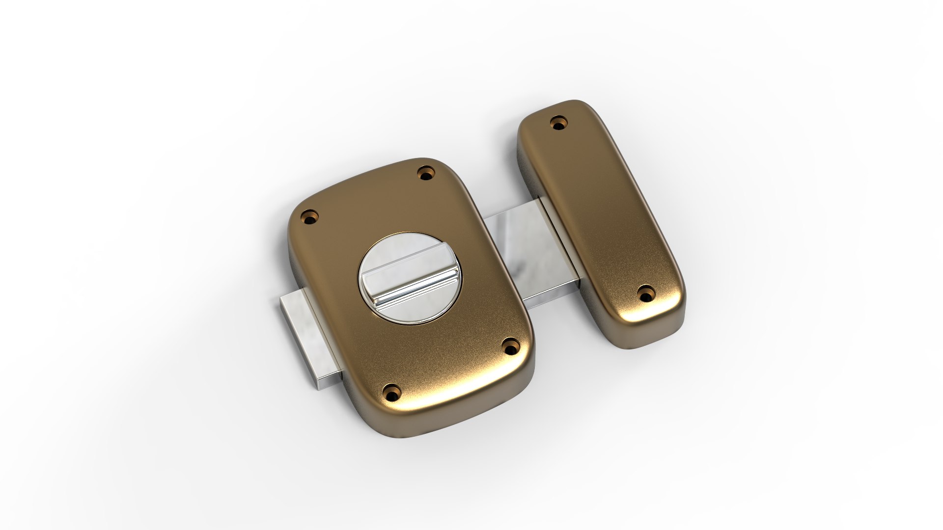 3D Door Latch Lock Model - TurboSquid 2426769
