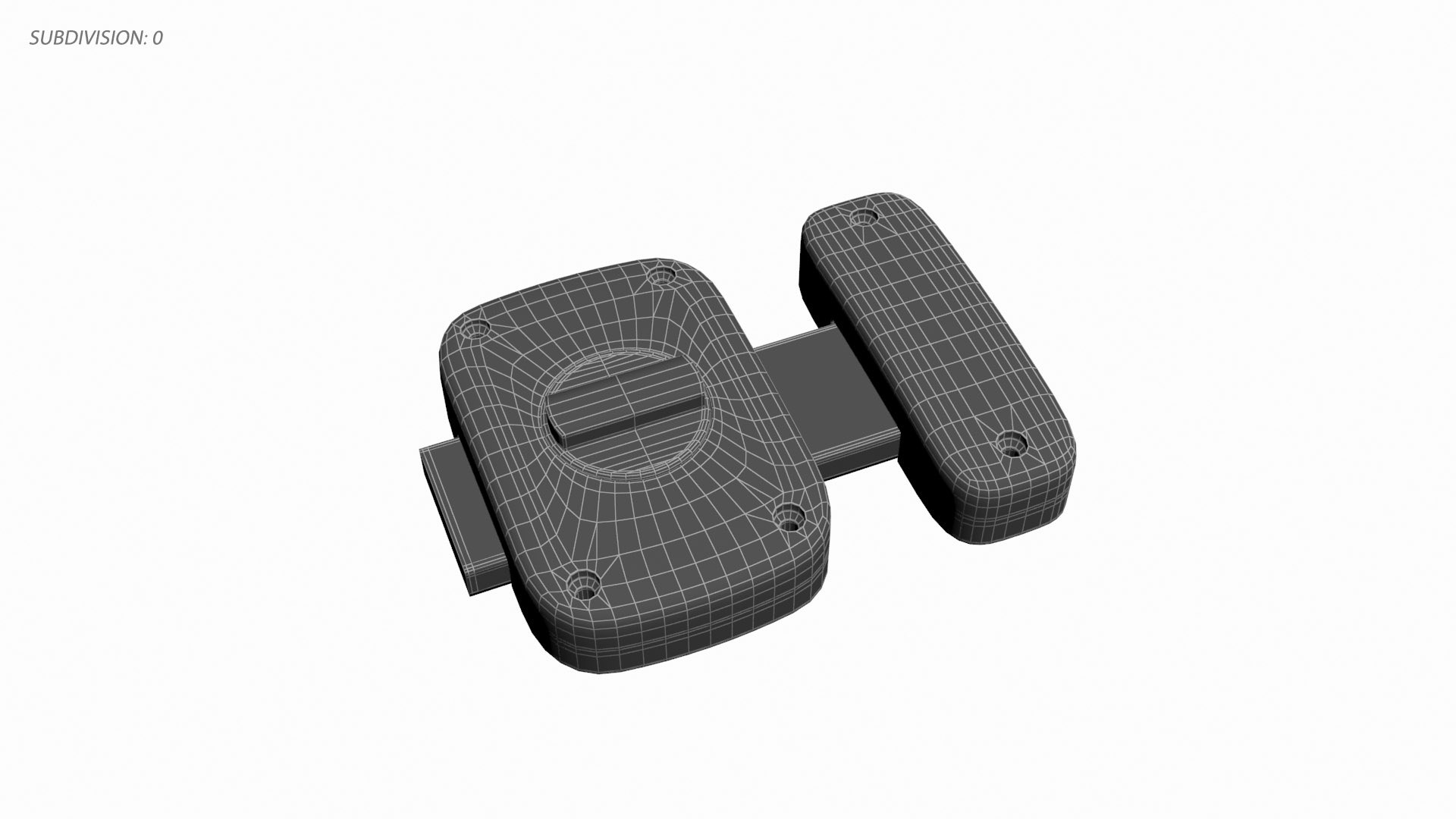 3D Door Latch Lock Model - TurboSquid 2426769