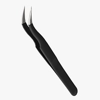 Black Angled Tweezers