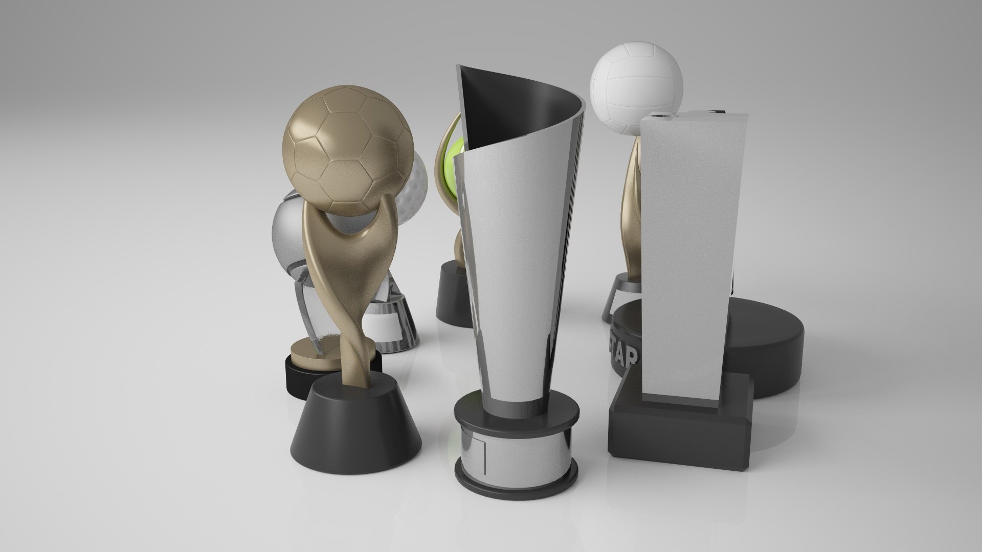 3D Model Trophy Collection - TurboSquid 1822294