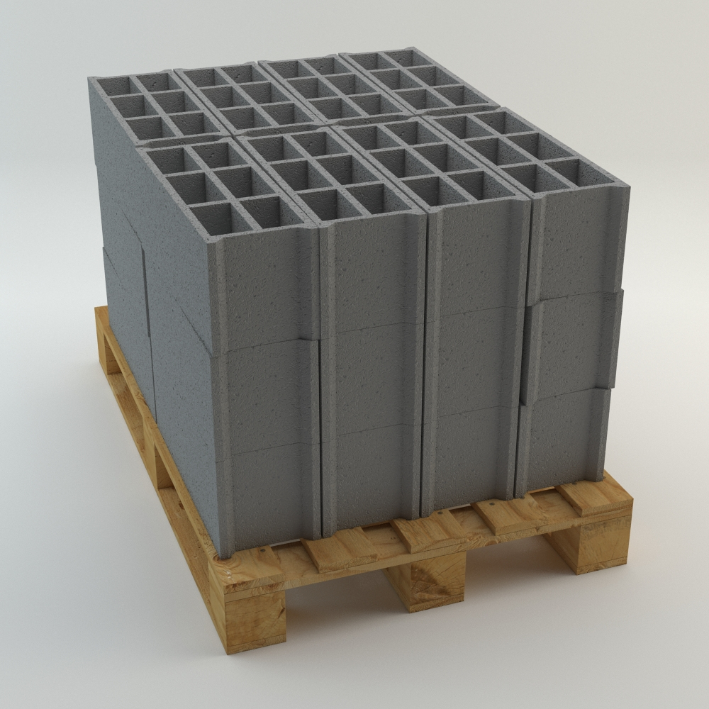 3ds max pallet breeze block