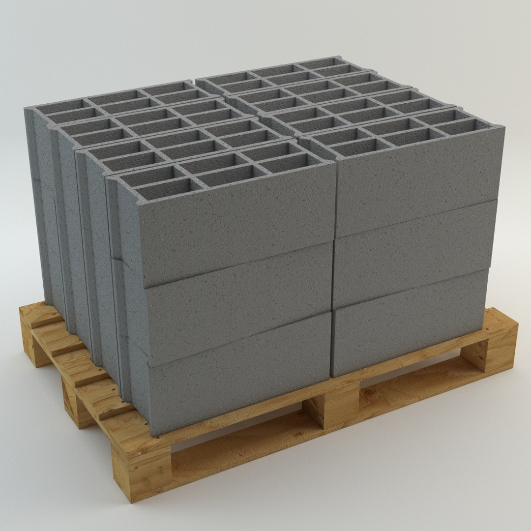 3ds max pallet breeze block