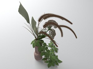 flower composition 3D model
