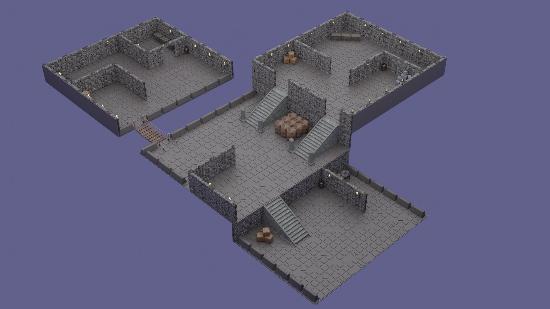 Game Map 3D Model - TurboSquid 1733869