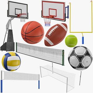 Sports Goals Nets And Balls Collection