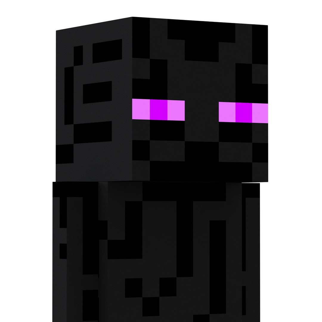 minecraft enderman 3d model