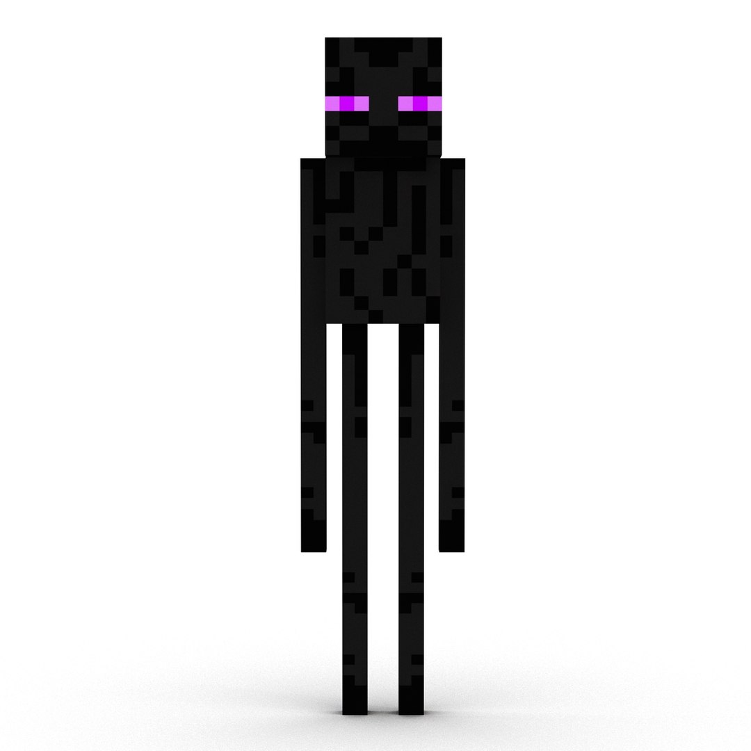 Minecraft Enderman 3d Model