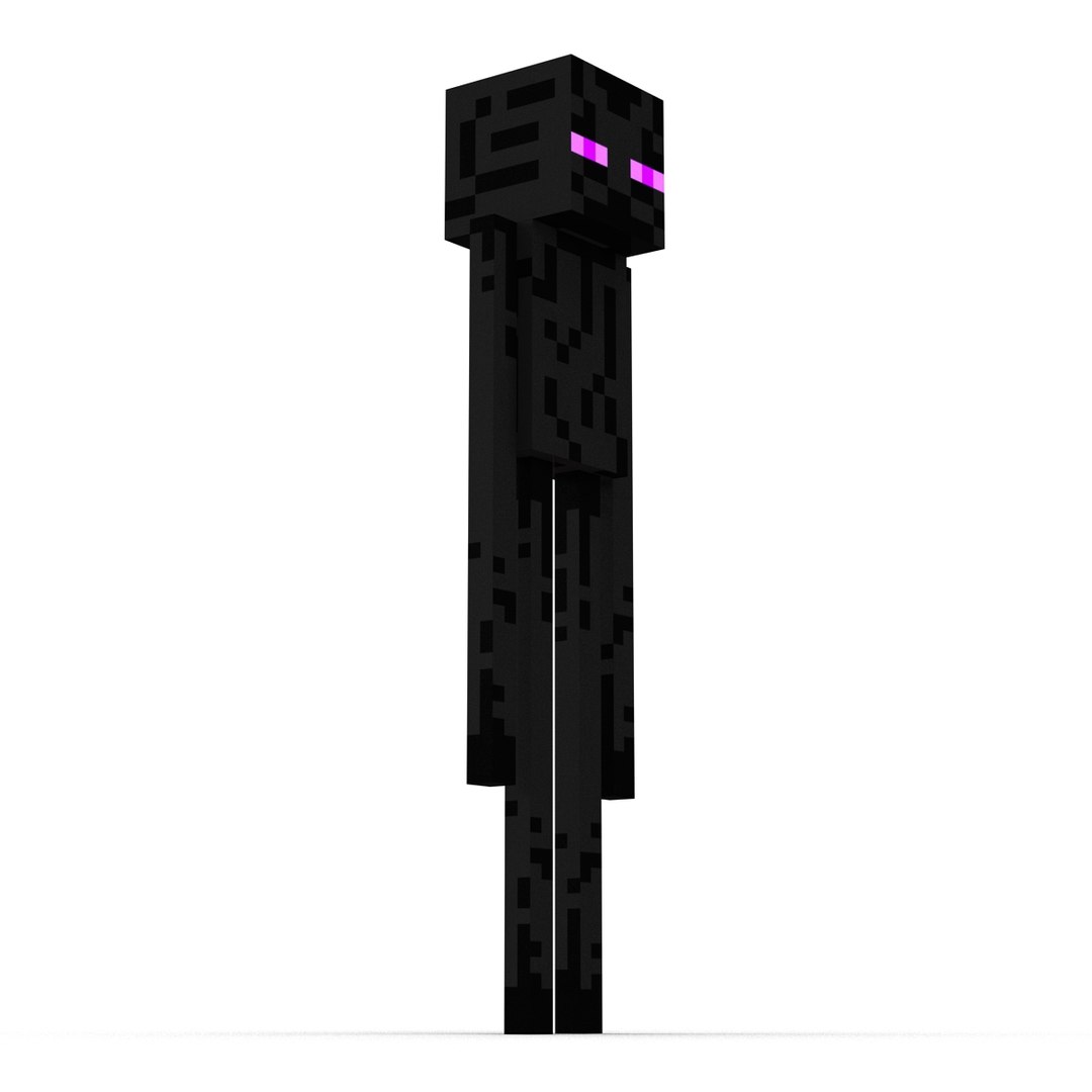 minecraft enderman 3d model