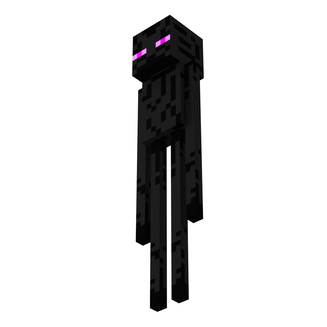 minecraft enderman 3d model