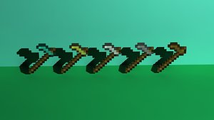 hoes minecraft 3d 3ds