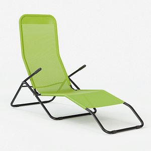 3D folding chaise longue chair