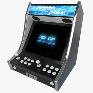 Two Players Bartop Arcade Games 3D model