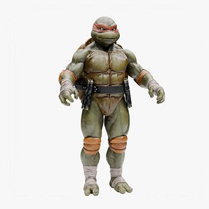 3D Michelangelo - Teenage Mutant Ninja Turtles model