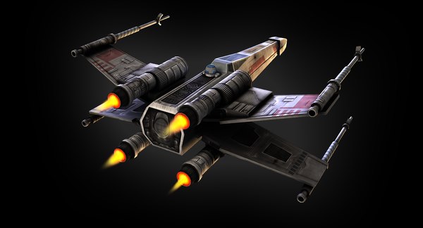 3d model x-wing fighter x