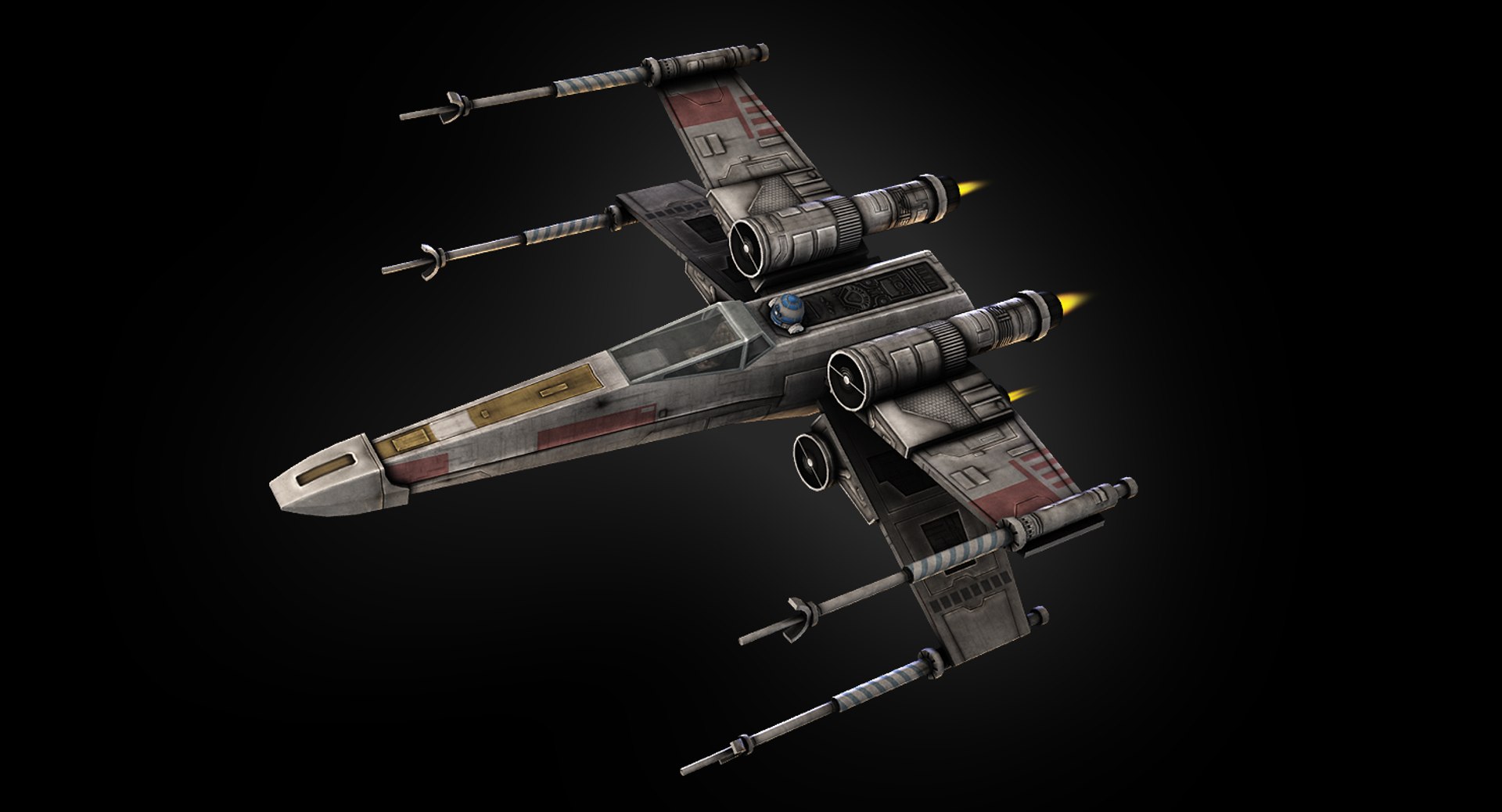 3d Model X-wing Fighter X