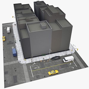 Modular City Streets 3D model