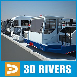 Large airport vehicles collection by 3DRivers
