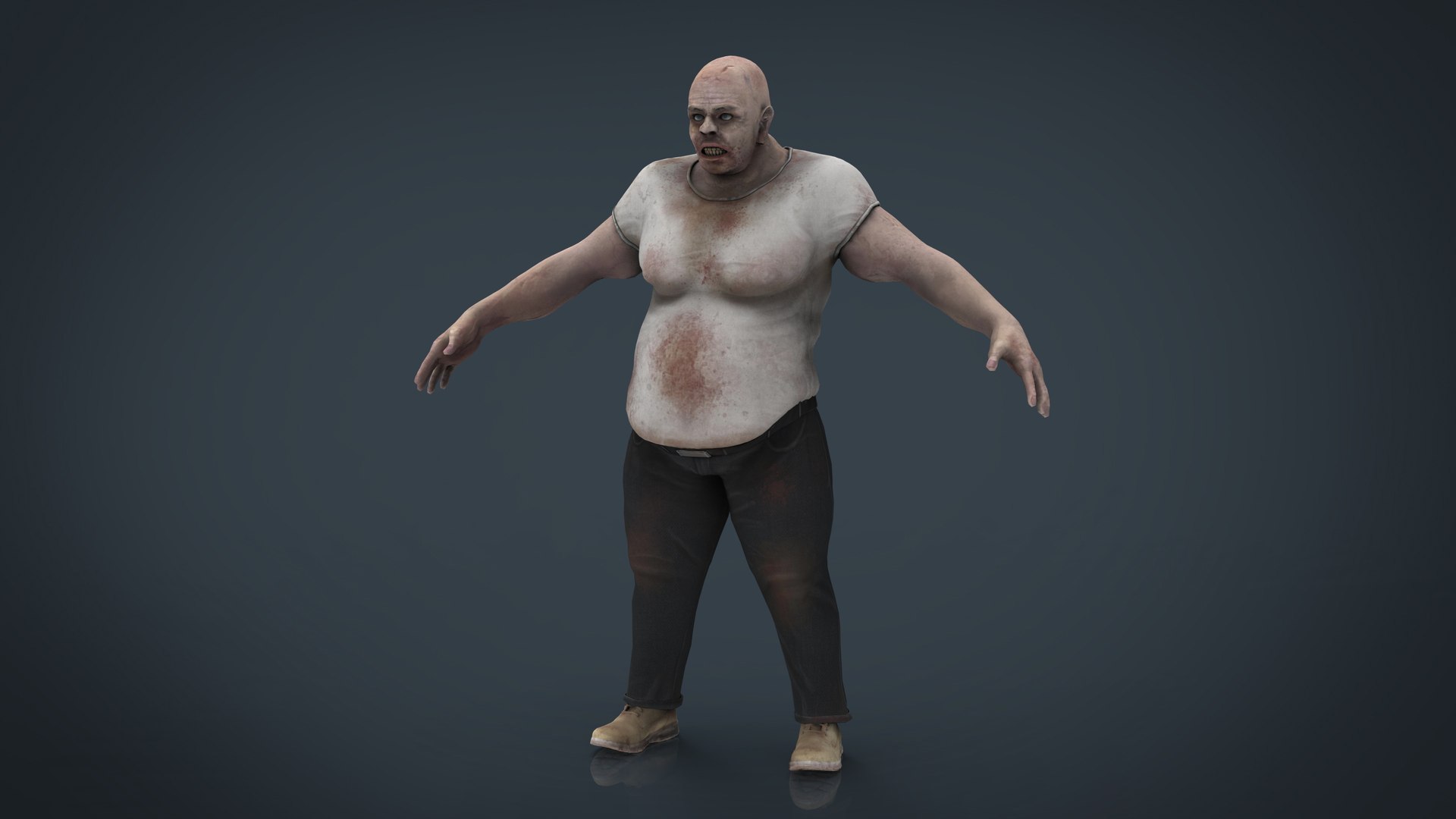Fat Zombie 3D Model - TurboSquid 1377312