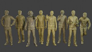 3D Male Securityreflective vest MSRV Pack2 model