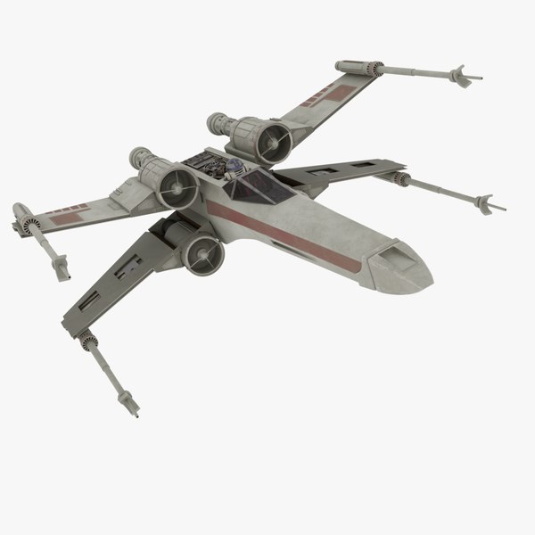 3D X-Wing model T-65B