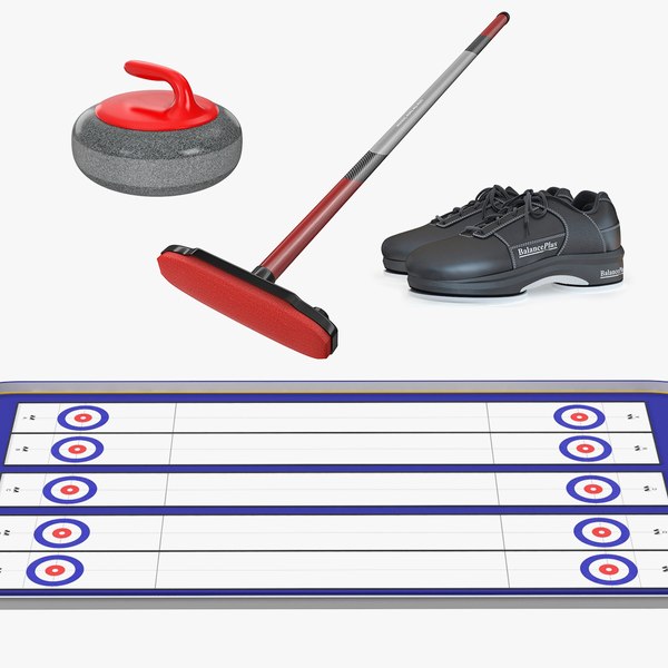 3D Curling Equipment Collection 2
