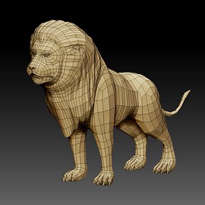 lion 3D model