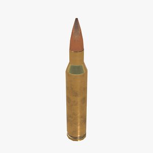 5-56x45 Ammo Low-poly 3D model 3D model